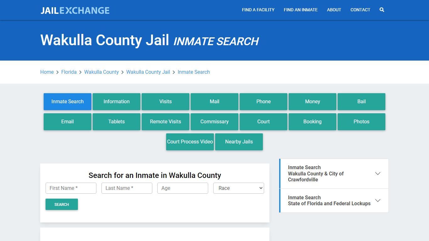 Wakulla County Jail, FL Inmate Search: Roster & Mugshots