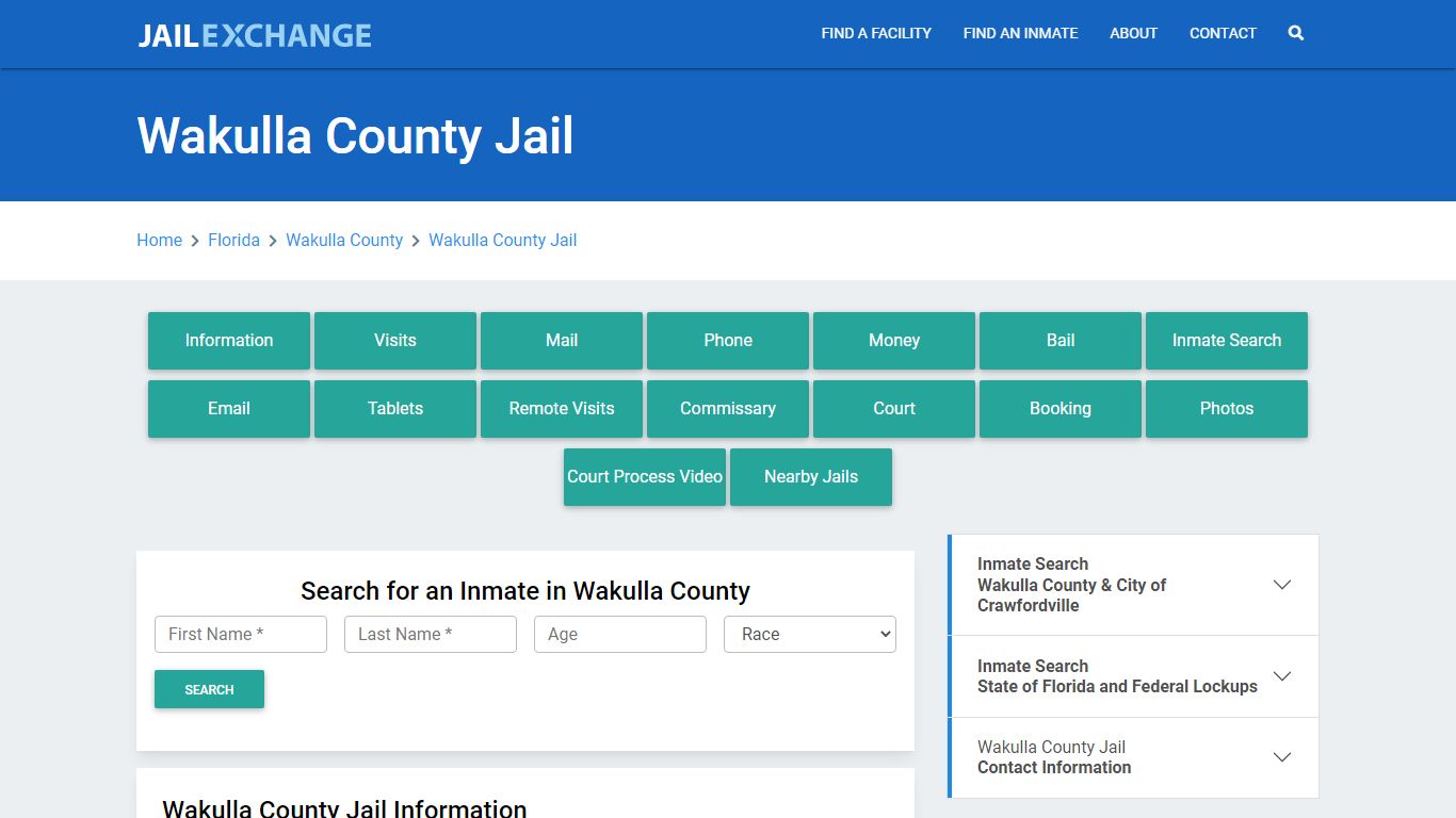 Wakulla County Jail Roster Lookup, FL, Inmate Search